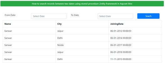 Search Records Between Two Dates Using Stored Procedure And Entity - Light Photos - High Quality Retina Collection